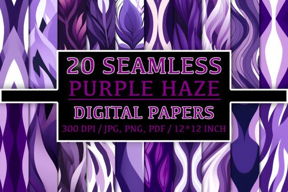 20 Seamless Purple Haze Patterns