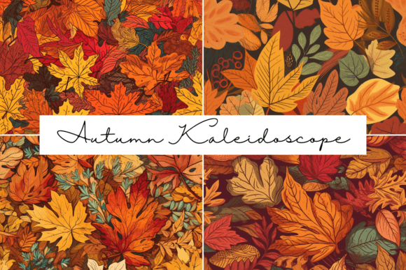 Autumn Kaleidoscope Seamless Patterns