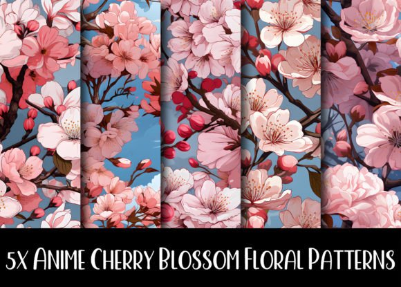 Discover the Magic of Anime Cherry Blossom Floral Patterns