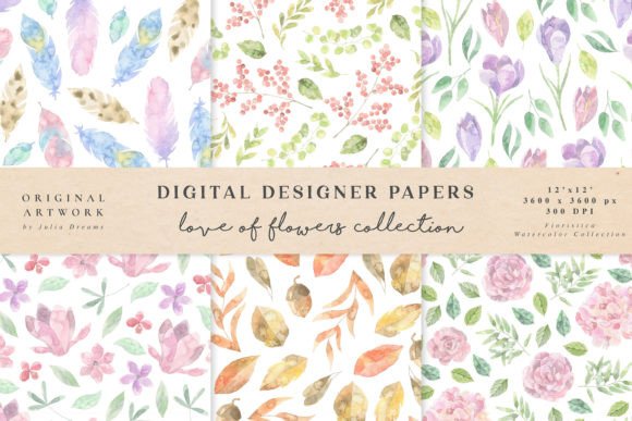 Love of Flowers Seamless Patterns: A Modern Creative Essential