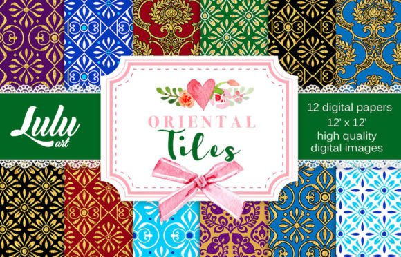 Oriental Tiles 12 Patterns: A Practical Guide for Designers and Creators