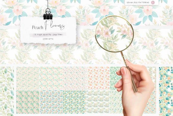 Peach Flowers Seamless Patterns: A Creative Resource for Designers and Entrepreneurs