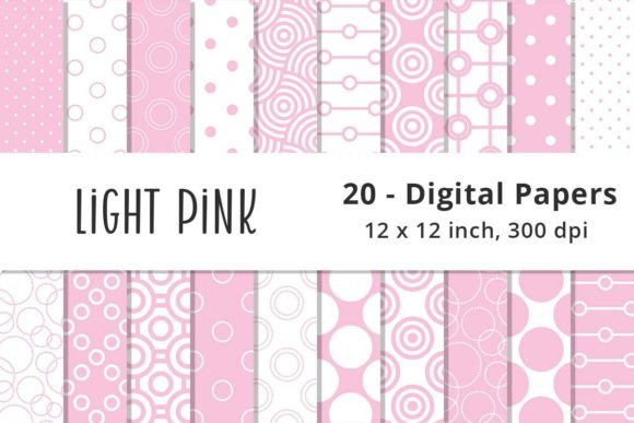 Printable Light Pink Polka Dot Patterns for Creative Projects and Design Needs