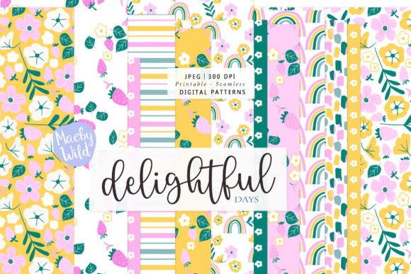 Rainbow and Strawberry Patterns: A Delightful Blend of Creativity and Utility