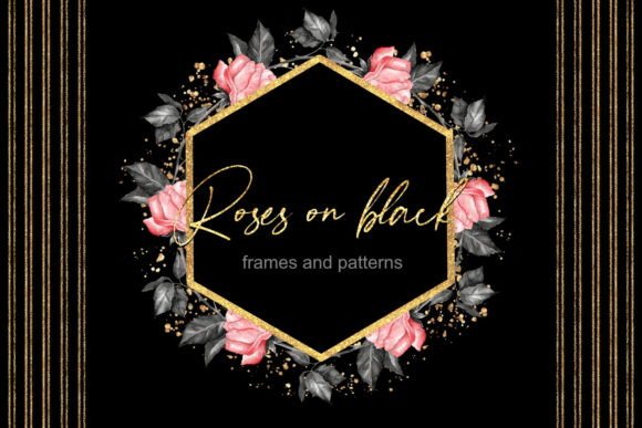 Seamless Patterns with Rose Flowers