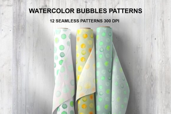 Watercolor Bubbles Patterns: A Versatile and Beautiful Design for Creative Projects